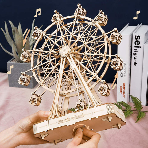 Vintage Wooden Ferris Wheel -DIY Music Box Kit