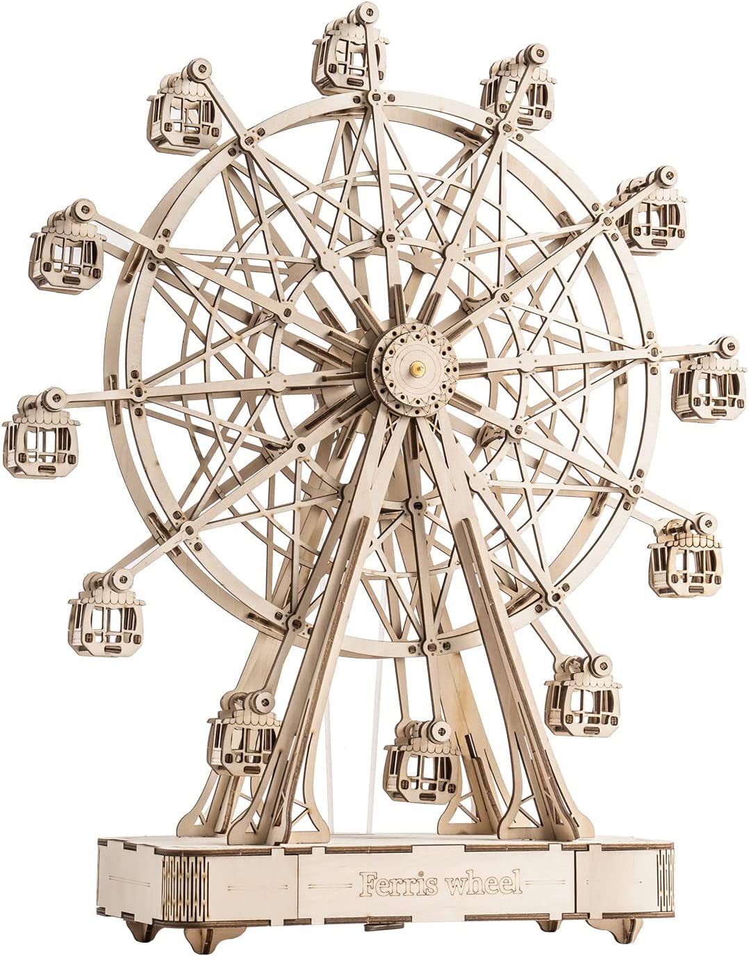 Vintage Wooden Ferris Wheel -DIY Music Box Kit