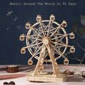 Vintage Wooden Ferris Wheel -DIY Music Box Kit