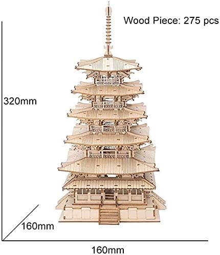 Japanese Pagoda 3D Wooden Puzzle Kit