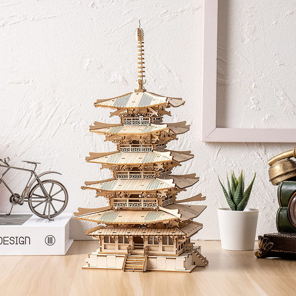 Japanese Pagoda 3D Wooden Puzzle Kit